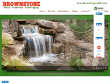 Tablet Screenshot of custompatioandwalkway.com